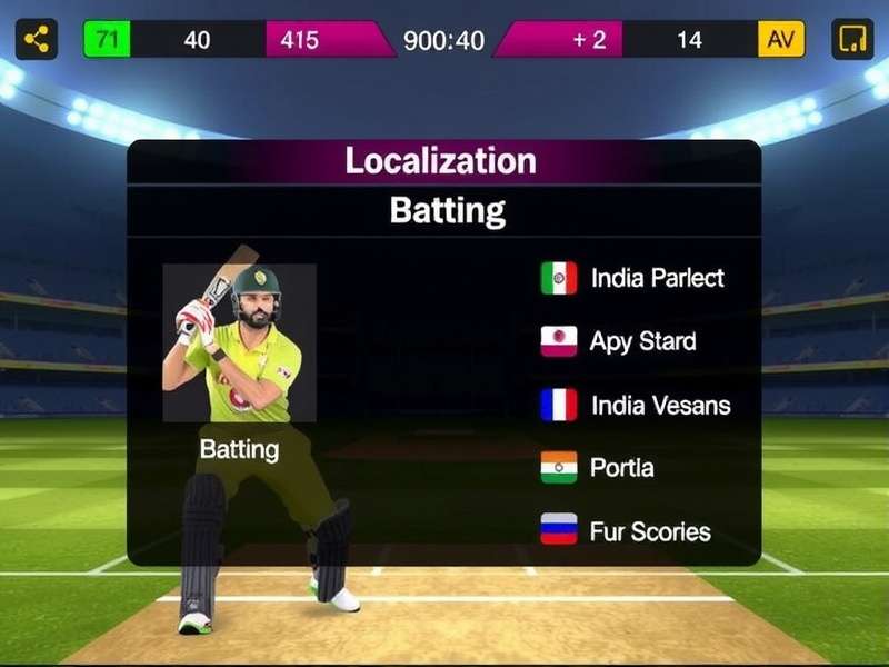 India Cricket Sensation Gameplay